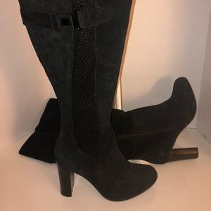 COPY - Le Chateau Black Suede Knee High Boots